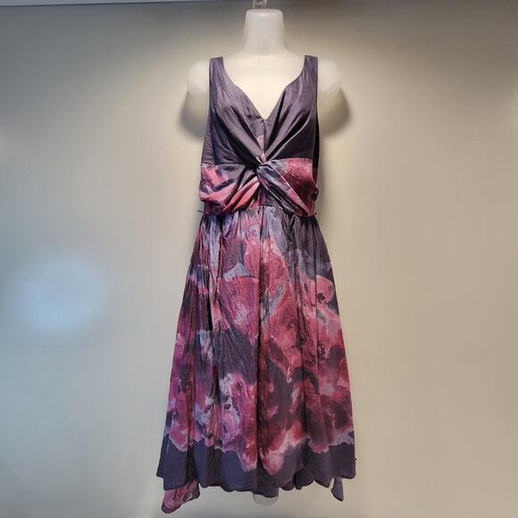 Neiman Marcus Sleeveless Summer Dress Floral Print Size: Womens 8 - Picture 1 of 12